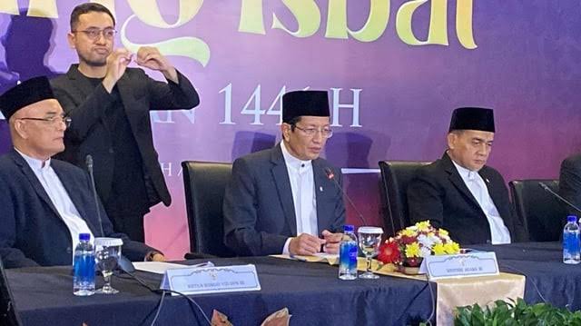 Potret : Sidang Isbat saat memutuskan perayaan Idulfiti