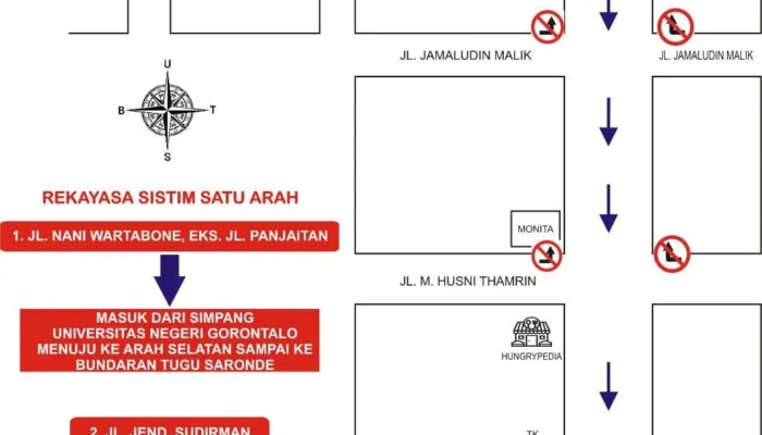 Uji Coba Satu Arah di Gorontalo Bikin Bingung, Pengemudi Keluhkan Minim Sosialisasi