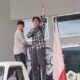 Foto : Aksi gugatan atas sengketa pilbem UNG