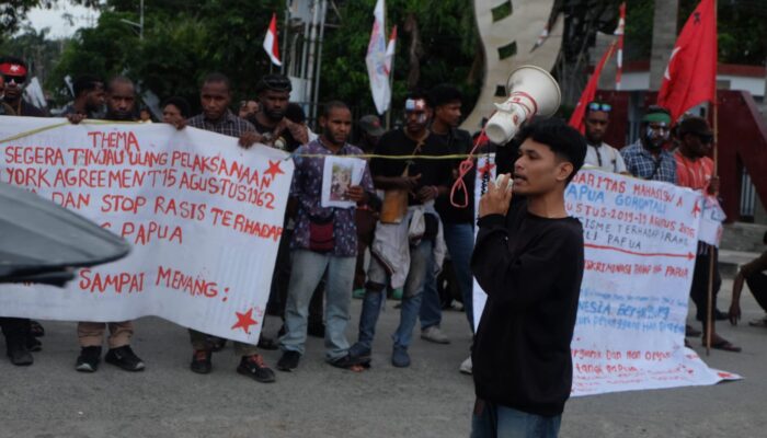 Mahasiswa Papua di Gorontalo Gelar Aksi Damai Suarakan Tolak Rasisme