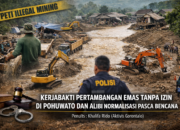 Kerjabakti Pertambangan Emas Tanpa Izin di Pohuwato dan Alibi Normalisasi Pasca Bencana