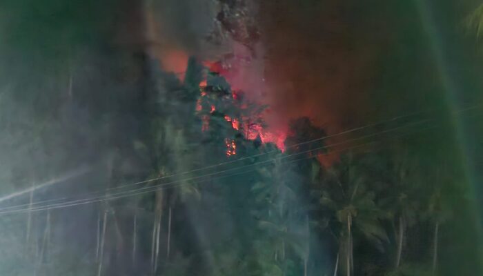 Dini Hari Api Kembali Berkobar di Salome, Ipda Umral Badal Pimpin Personel Menuju Lokasi