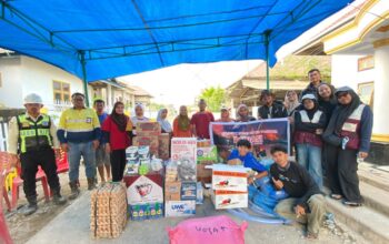 VOYA Taliabu Salurkan Bantuan untuk Masyarakat Terdampak Karhutla Desa Tikong-Nunu 